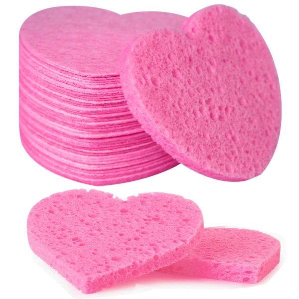 50-Count Facial Sponges Compressed